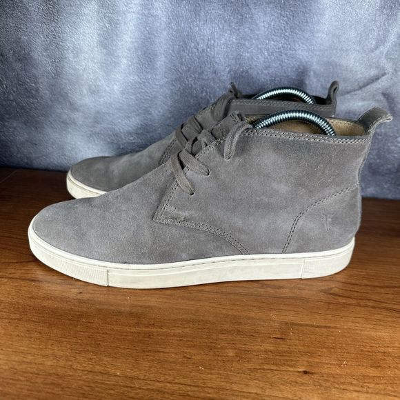 Frye Shoes Men\'s 8 Gray Sneakers Mid Top Chukka Suede main image 7